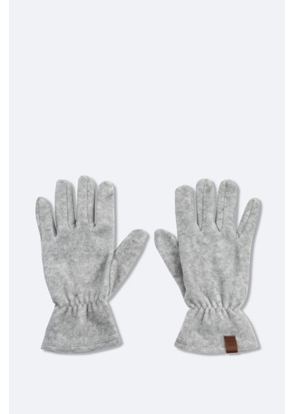 Erkek Gri Polar Basic Boyunluk Bere ve Eldiven Seti B009250 fırsatları