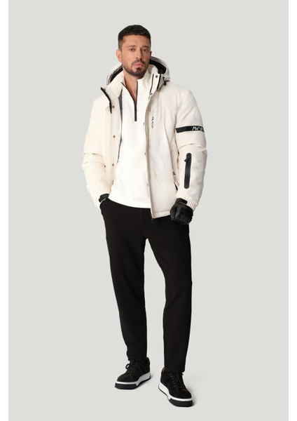 Erkek Siyah Carrot Fit Diyagonal Desenli Örme Pantolon A42Y3061