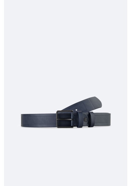Erkek Lacivert Metal Tokalı Kemer A42y9316