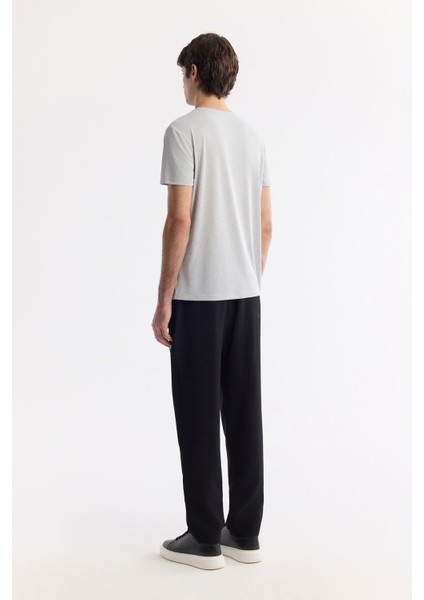 Erkek Açık Regular Fit Soft Touch Bisiklet Yaka T-Shirt B001031