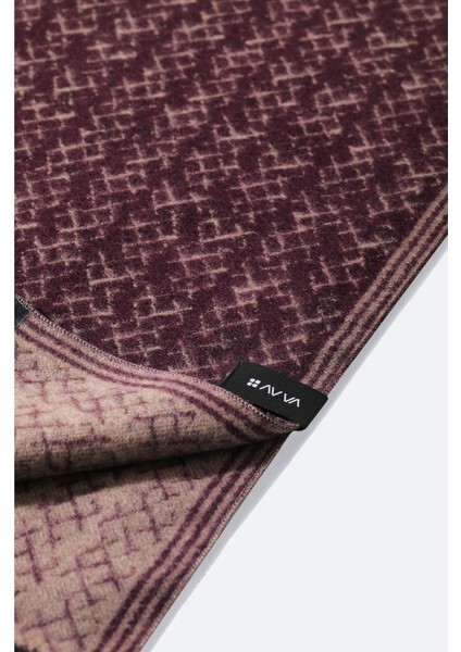 Erkek Bordo Viskon Karışımlı Püsküllü Desenli Şal A42y9403 modelleri
