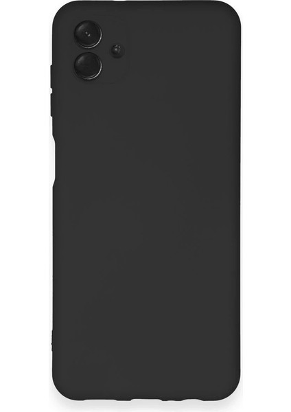 Samsung Galaxy A04 Kılıf Nano Içi Kadife Silikon - Siyah - KA1123-9582