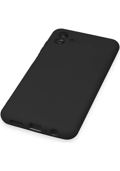 Samsung Galaxy A04 Kılıf Nano Içi Kadife Silikon - Siyah - KA1123-9582