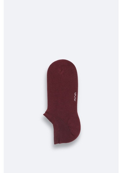 Erkek Bordo Pamuklu Sneaker Çorap B008553