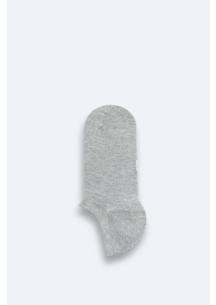 Erkek Gri Pamuklu Sneaker Çorap B008553