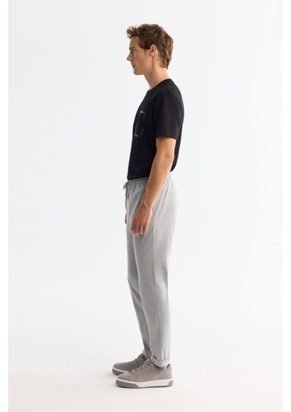 Erkek Gri Yandan Cepli Beli Lastikli Bağcıklı Duble Paça Jogger Pantolon E003000 fiyatları