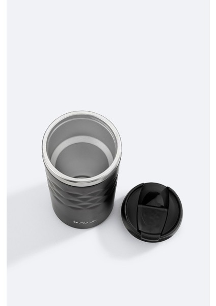 Erkek Siyah Sport Paslanmaz %100 Çelik Termos 300 ML B009901 fırsatları
