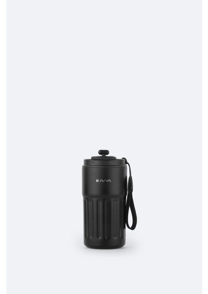 Erkek Siyah Sport %100 Çelik Termos 450 ml B009908