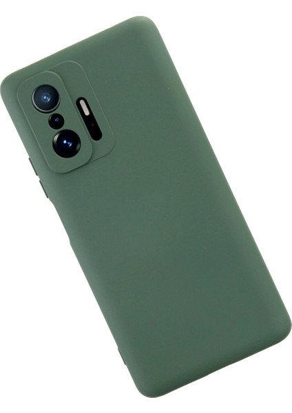 Xiaomi Mi 11T Pro Kılıf Nano Içi Kadife Silikon - Koyu Yeşil - KA7509-9050 fiyatları