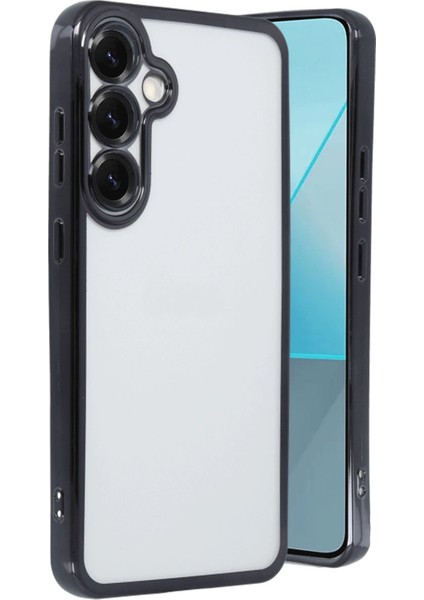 Samsung Galaxy S25 Kılıf Lensli Silikon - Siyah - KA9890-8908