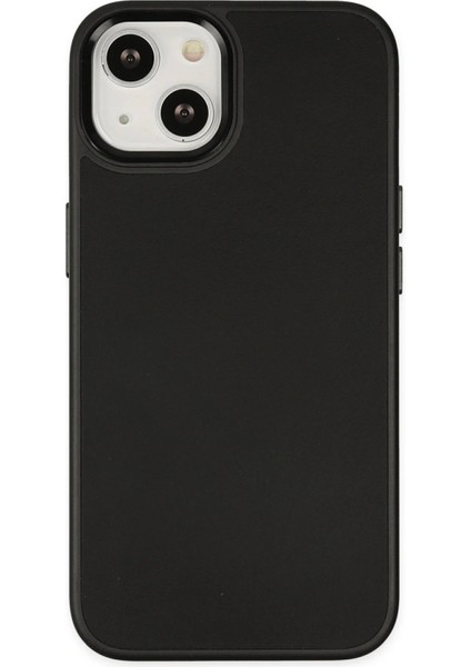 iPhone 14 Plus Kılıf Asya Deri Silikon - Siyah - KA3307-8737