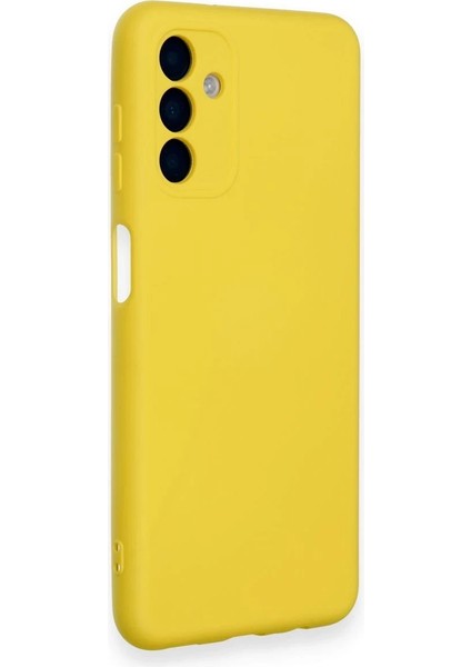 Samsung Galaxy A14 4g Kılıf Nano Içi Kadife Silikon - Sarı - KA8461-9152