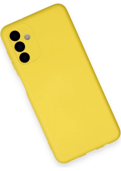 Samsung Galaxy A14 4g Kılıf Nano Içi Kadife Silikon - Sarı - KA8461-9152