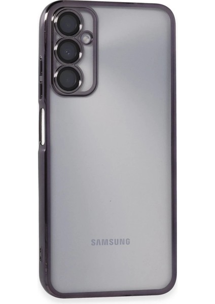 Samsung Galaxy A05S Kılıf Lensli Silikon - Mor - KA2846-9423
