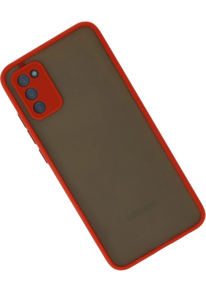 Samsung Galaxy A03S Kılıf Montreal Silikon Kapak - Kırmızı - KA2522-1919