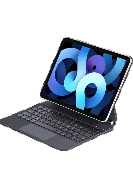 iPad Pro 11 (2022) Kılıf X7 Magic Manyetik Klavyeli Tablet Kılıfı - Siyah - KA8956-2729