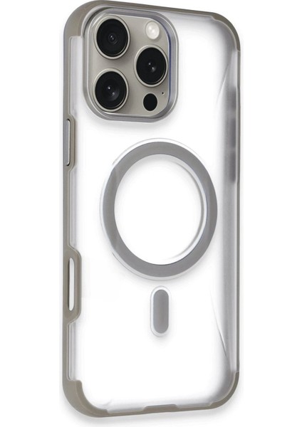 iPhone 16 Pro Hilton Magsafe Kapak - Titan Gri - KA4277-2797