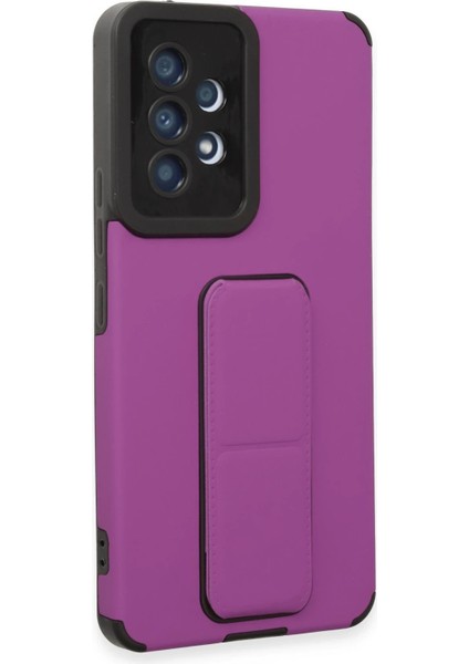 Samsung Galaxy A53 5g Kılıf Mega Standlı Silikon - Mor - KA6861-1263 fiyatları