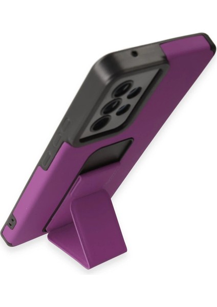 Samsung Galaxy A53 5g Kılıf Mega Standlı Silikon - Mor - KA6861-1263 modelleri