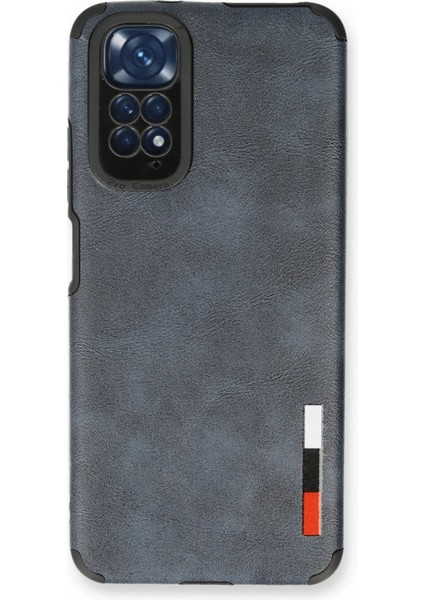 Xiaomi Redmi Note 11 Kılıf Loop Deri Silikon - Lacivert - KA1755-5791
