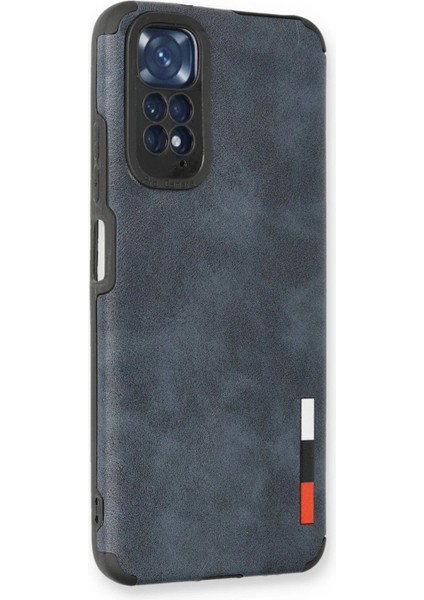 Xiaomi Redmi Note 11 Kılıf Loop Deri Silikon - Lacivert - KA1755-5791