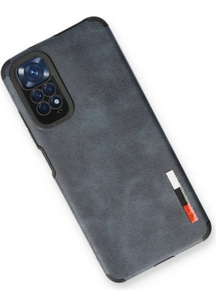 Xiaomi Redmi Note 11 Kılıf Loop Deri Silikon - Lacivert - KA1755-5791