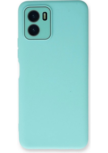 Vivo Y15S Kılıf Lansman Glass Kapak - Turkuaz - KA1063-5008