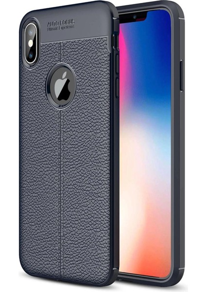 iPhone Xs Max Kılıf Auto Focus Kapak - Lacivert - KA8992-3279