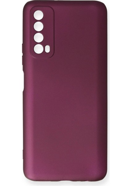 Huawei P Smart 2021 Kılıf First Silikon - Mürdüm - KA9726-7495