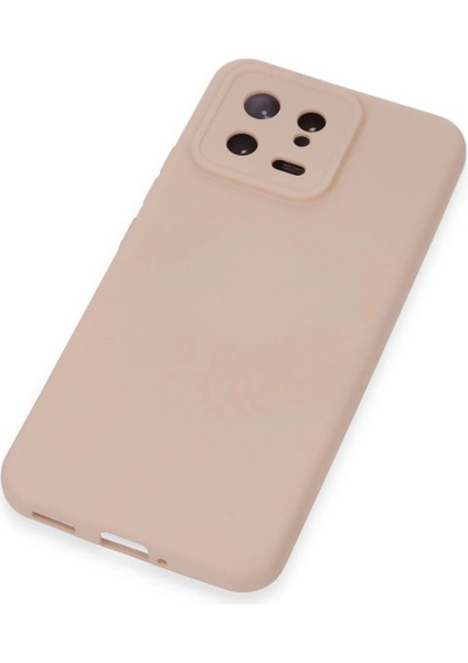 Xiaomi Mi 13 Kılıf Nano Içi Kadife Silikon - Pudra - KA6772-3014
