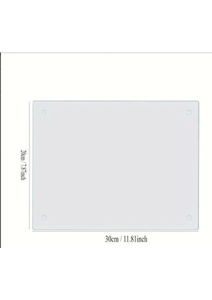 Temperli Cam Sebze Meyve Doğrama Kesme Tahtası, Kenarları Oval, Antibakteriyal Mermer Desenli 25X35CM ve 20X30CM modelleri