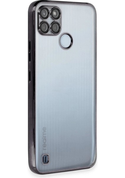 Realme C25Y Kılıf Lensli Silikon - Siyah - KA2303-3795