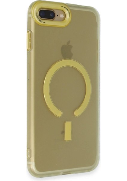 iPhone 7 Plus Kılıf Troy Magsafe Kapak - Sarı - KA7515-8390