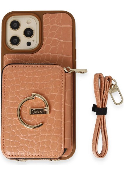 iPhone 14 Pro Max Kılıf Ermes Kapak - Açık Kırmızı - KA8366-3070 fiyatları