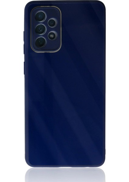 Samsung Galaxy A53 5g Kılıf Glass Kapak - Lacivert - KA4403-8764