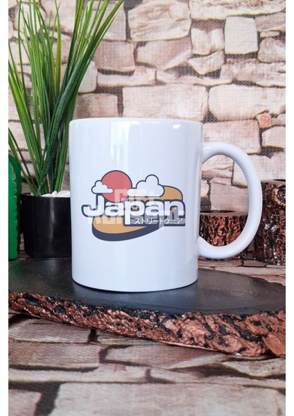 Japan Temalı Baskılı Japon Kültürü Anime Manga Tasarımı Hediye Baskılı Kupa Bardak