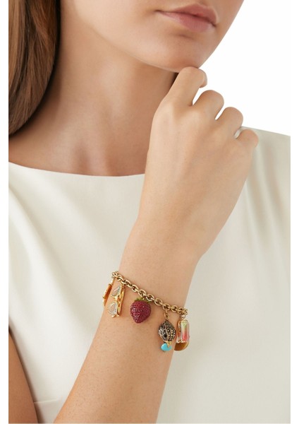 Multi Charms Bileklik, Altın Renkli, Figürlü Tasarım fırsatları