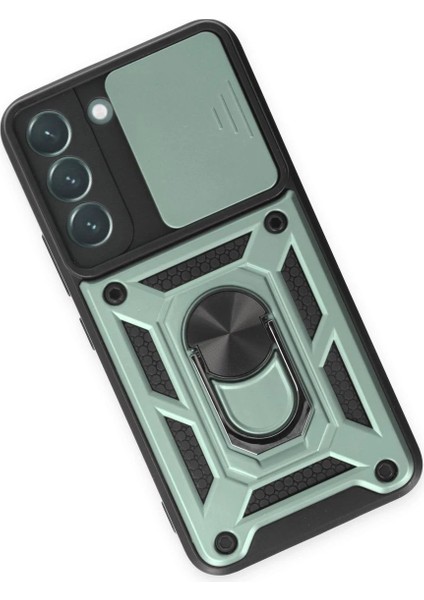 Samsung Galaxy S24 Kılıf Pars Lens Yüzüklü Silikon - Yeşil - KA2843-3555 modelleri