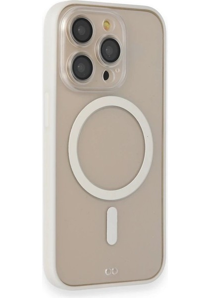 iPhone 13 Pro Max Kılıf Grand Magneticsafe Kapak - Beyaz - KA1433-5830