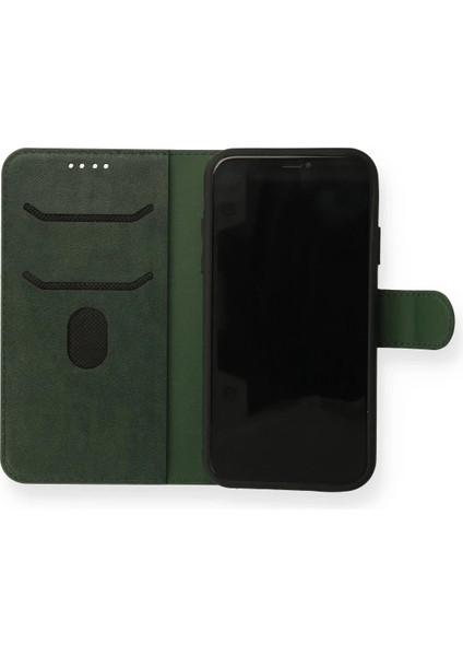 iPhone 13 Mini Kılıf Trend S Plus Kapaklı Kılıf - Yeşil - KA4740-8933 fiyatları