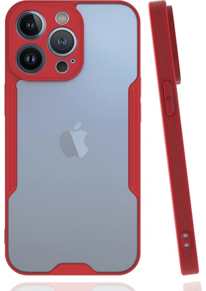 iPhone 14 Pro Kılıf Platin Silikon - Kırmızı - KA8480-4190