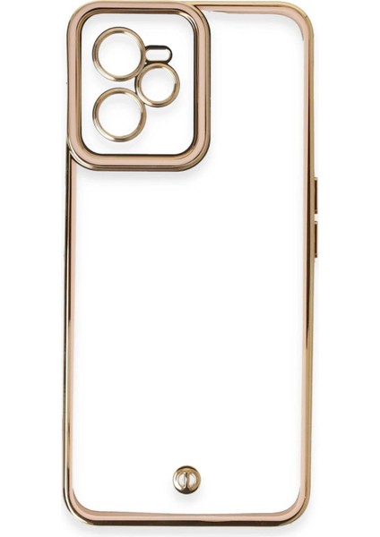 Realme C35 Kılıf Liva Lens Silikon - Pudra - KA9032-4302