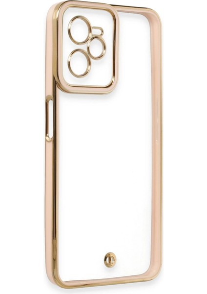 Realme C35 Kılıf Liva Lens Silikon - Pudra - KA9032-4302
