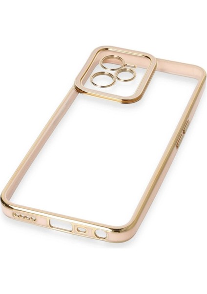 Realme C35 Kılıf Liva Lens Silikon - Pudra - KA9032-4302