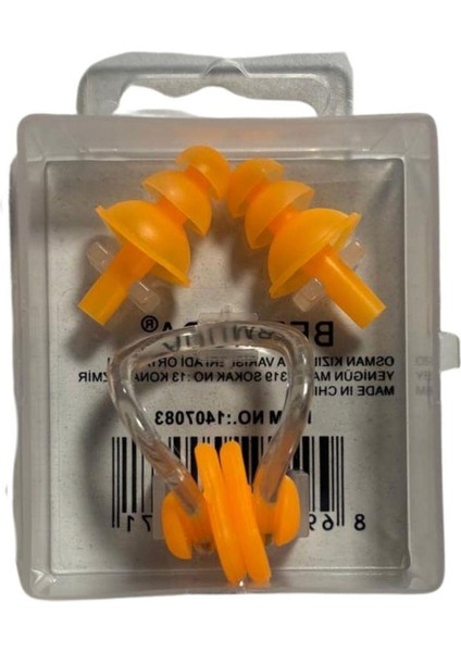 Bermuda Silikon Burunluk ve Kulaklık 1407083 Turuncu