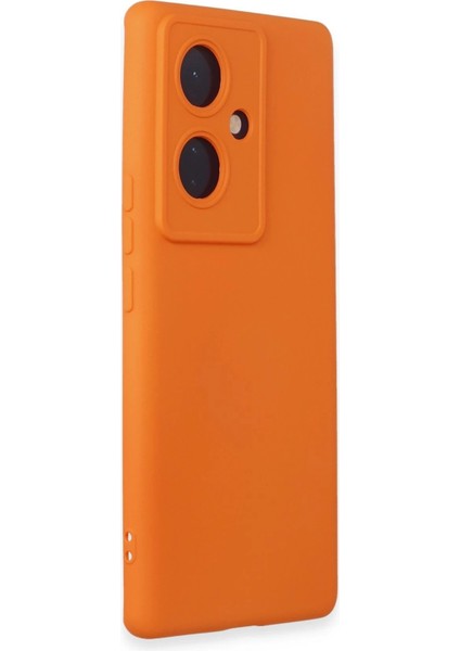 Vivo V29 Lite Kılıf Nano Içi Kadife Silikon - Turuncu - KA3939-5324
