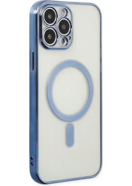 iPhone 14 Pro Max Kılıf Magneticsafe Lazer Silikon - Sierra Blue - KA4384-1338