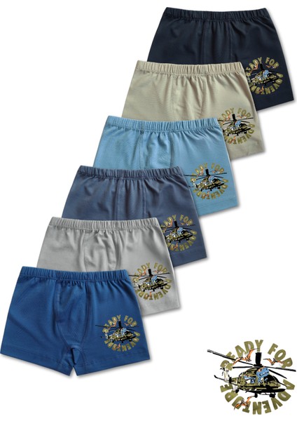 %95 Pamuklu Erkek Çocuk Süprem Penye Boxer Külot Iç Çamaşır 6lı Set modelleri