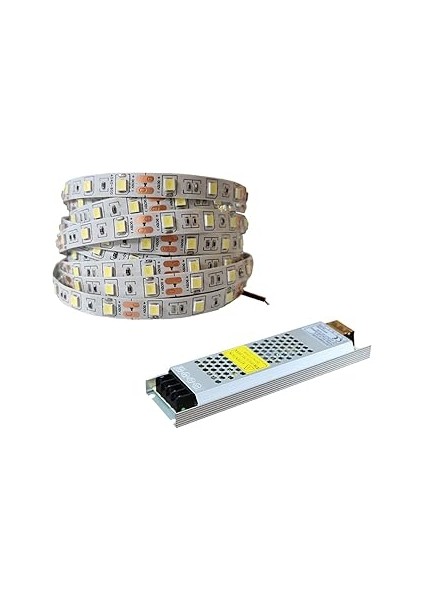 Amber LED 4040 Yeni Nesil 5 Metre Şerit + 12V 5 60 Watt Trafo Oturma Odası Yatak Odası ve Mutfak Iç