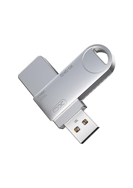 Xo USB 3.0 Flash Bellek, Yüksek Hızlı Okuma/yazma, 360° Döner Metal Tasarım, Su Geçirmez, Darbeye D